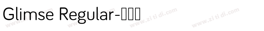 Glimse Regular字体转换